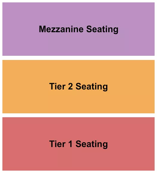 TIERS MEZZANINE Seating Map Seating Chart