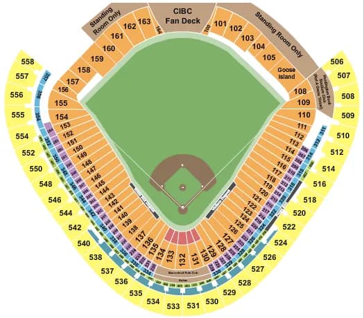 BASEBALL Seating Map Seating Chart