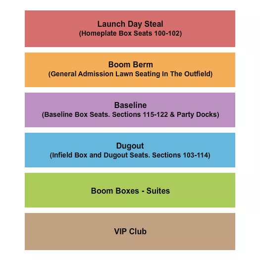 BOOM BALL Seating Map Seating Chart
