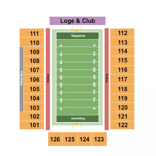 FOOTBALL Seating Map Seating Chart