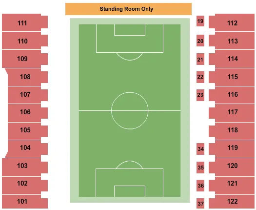 SOCCER Seating Map Seating Chart