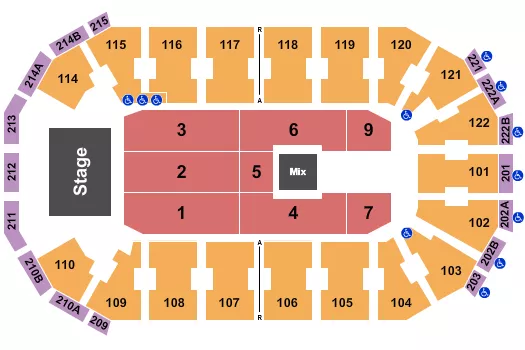 CROWDER Seating Map Seating Chart