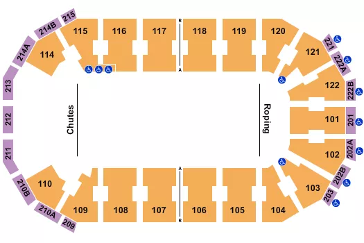 RODEO 2 Seating Map Seating Chart