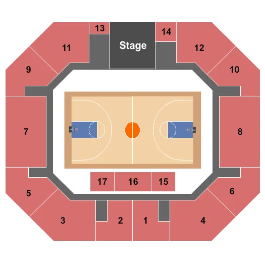 BASKETBALL Seating Map Seating Chart