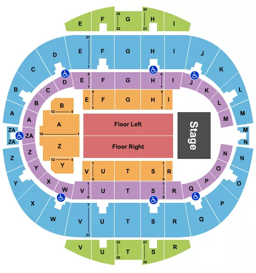 ENDSTAGE 6 Seating Map Seating Chart