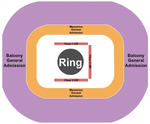 GARDEN BROS CIRCUS Seating Map Seating Chart