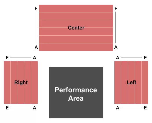 HANCHER AUDITORIUM HADLEY STAGE END STAGE Seating Map Seating Chart