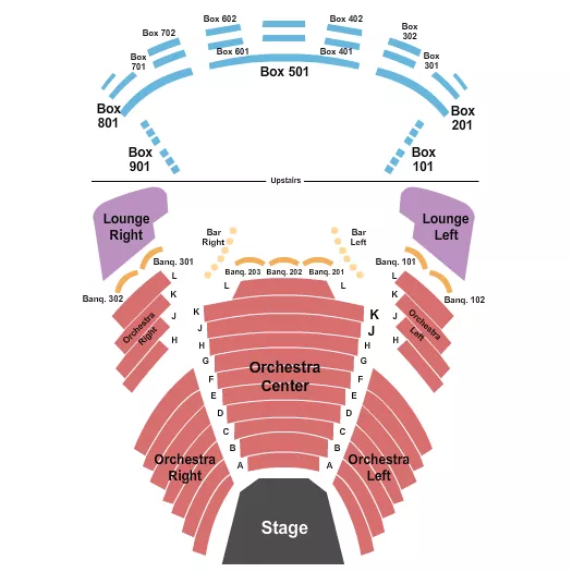 ENDSTAGE Seating Map Seating Chart