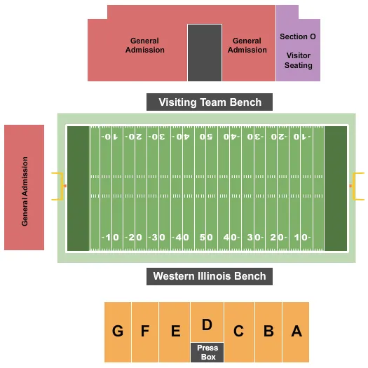 FOOTBALL Seating Map Seating Chart