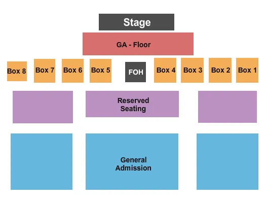 JACKALOPE JAMBOREE Seating Map Seating Chart