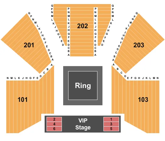 MMA Seating Map Seating Chart