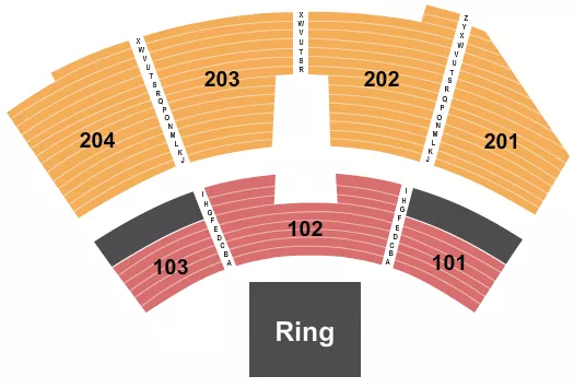 HARD ROCK LIVE HARD ROCK HOTEL CASINO TULSA BOXING Seating Map Seating Chart