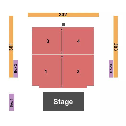 HARD ROCK LIVE SACRAMENTO BINGO Seating Map Seating Chart