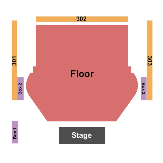 HARD ROCK LIVE SACRAMENTO ENDSTAGE GA FLOOR 2 Seating Map Seating Chart
