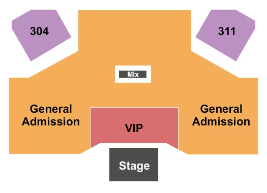 ENDSTAGE GA VIP FLOOR 3 Seating Map Seating Chart