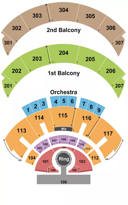 HARD ROCK LIVE AT THE SEMINOLE HARD ROCK HOTEL CASINO HOLLYWOOD MMA 4 Seating Map Seating Chart