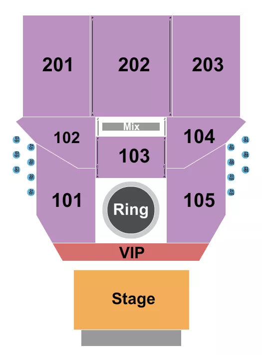 MMA Seating Map Seating Chart