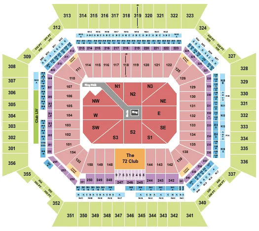 BOXING Seating Map Seating Chart