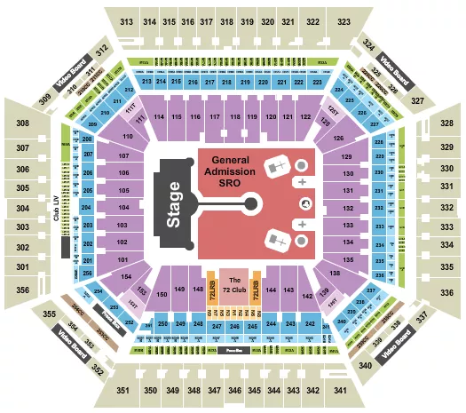 COLDPLAY Seating Map Seating Chart