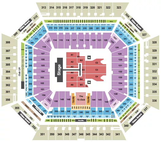 POST MALONE Seating Map Seating Chart