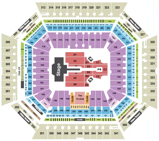 SHAKIRA Seating Map Seating Chart