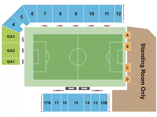 SOCCER 2 Seating Map Seating Chart
