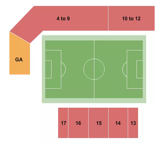 SOCCER Seating Map Seating Chart