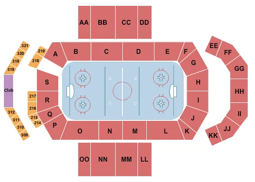 HOCKEY Seating Map Seating Chart