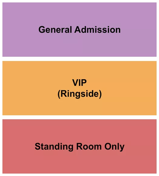 GA RINGSIDE SRO Seating Map Seating Chart