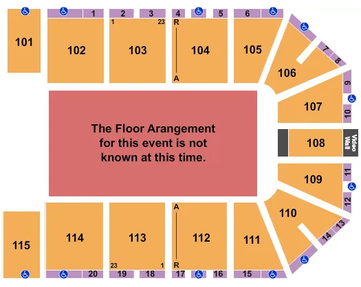 GENERIC FLOOR Seating Map Seating Chart