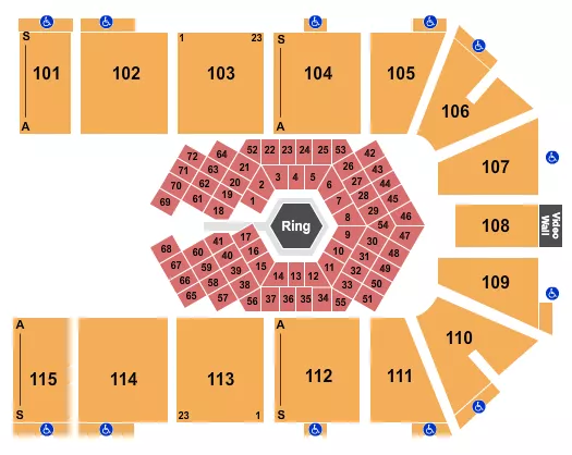 MMA 2 Seating Map Seating Chart