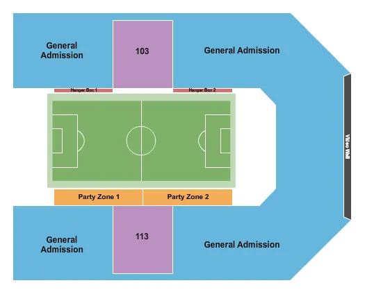SOCCER WITH GA Seating Map Seating Chart