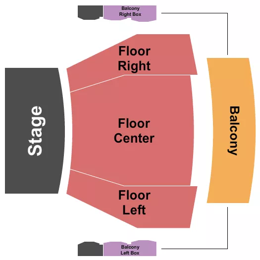 END STAGE Seating Map Seating Chart
