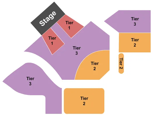 END STAGE Seating Map Seating Chart