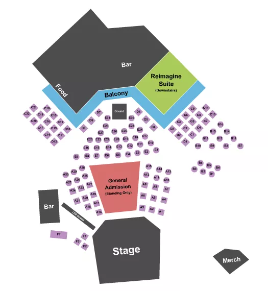PREMIER TABLE 2 Seating Map Seating Chart