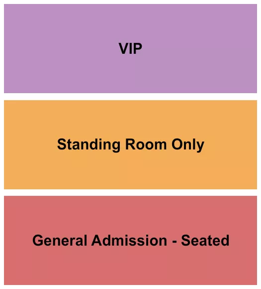 GA SEATED STANDING VIP Seating Map Seating Chart