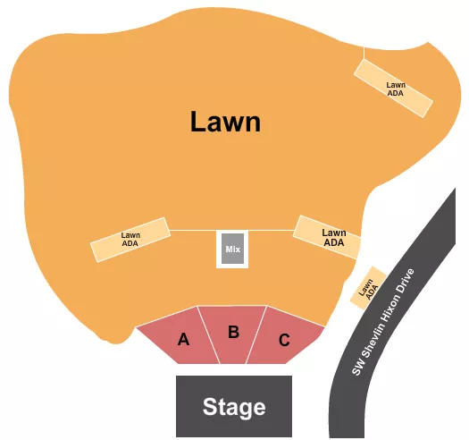 ENDSTAGE A C GA Seating Map Seating Chart