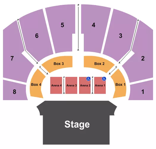 ENDSTAGE 2 Seating Map Seating Chart