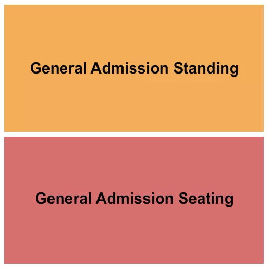 GA STANDING GA SEATING Seating Map Seating Chart