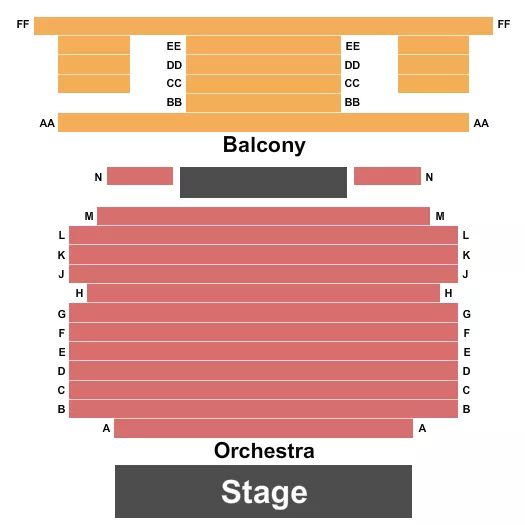 ENDSTAGE Seating Map Seating Chart