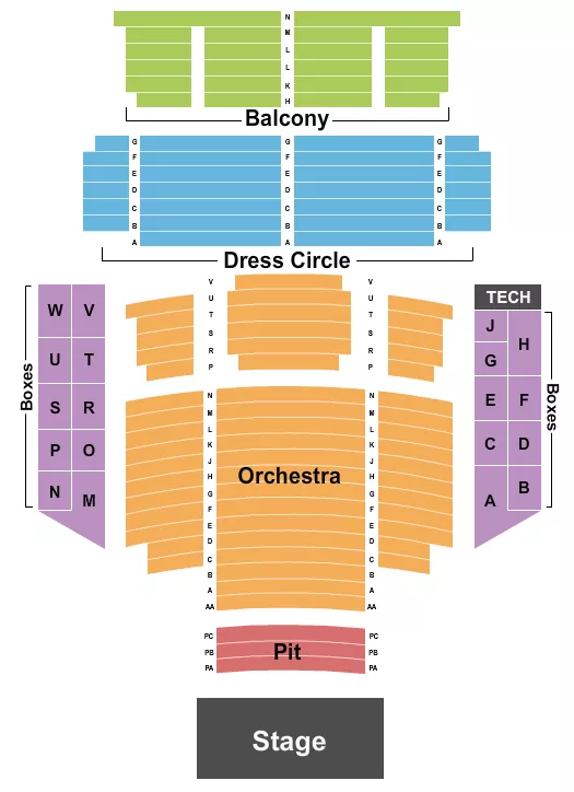 ENDSTAGE Seating Map Seating Chart