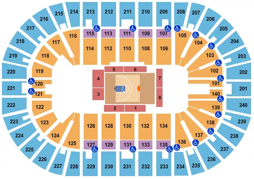 BASKETBALL BIG3 Seating Map Seating Chart