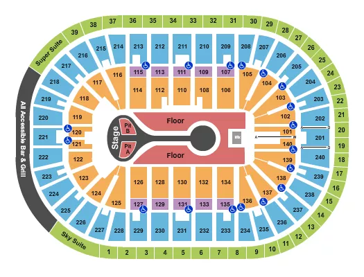 BENSON BOONE Seating Map Seating Chart