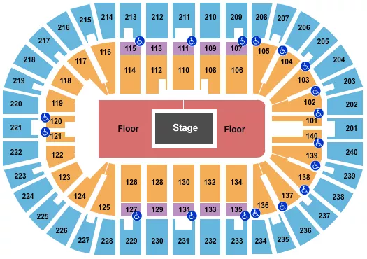 CENTER STAGE 2 Seating Map Seating Chart