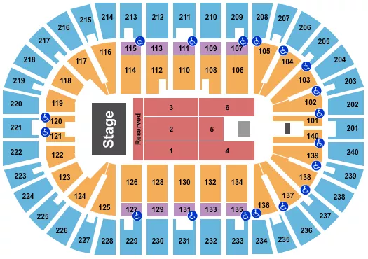 ENDSTAGE 4 Seating Map Seating Chart