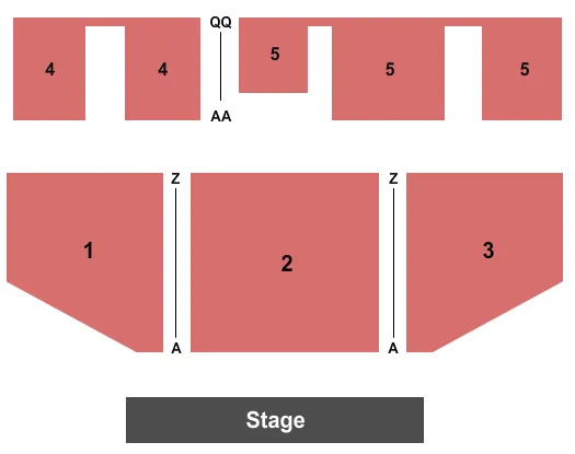 END STAGE Seating Map Seating Chart