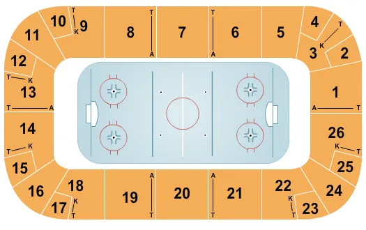 HOCKEY Seating Map Seating Chart