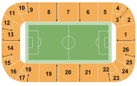 SOCCER Seating Map Seating Chart