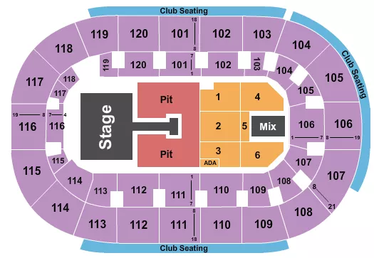 BRAD PAISLEY Seating Map Seating Chart