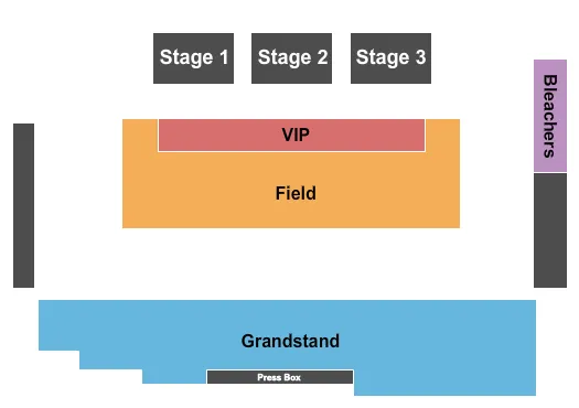 HIGHMARK STADIUM PITTSBURGH HIGHMARK BLUES HERITAGE FESTIVAL Seating Map Seating Chart